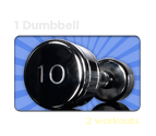 1 dumbbell